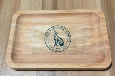 Wooden Bamboo Rolling Trays 4"x6" 